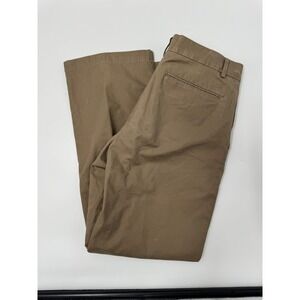Dockers Mens Khaki Straight Fit Flat Front Casual Pants Size 32x30